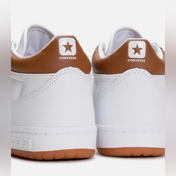 NEW IN BOX Converse Fastbreak PRO MID Men's White and Brown Sneakers - Picture 3 of 4